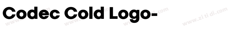 Codec Cold Logo字体转换